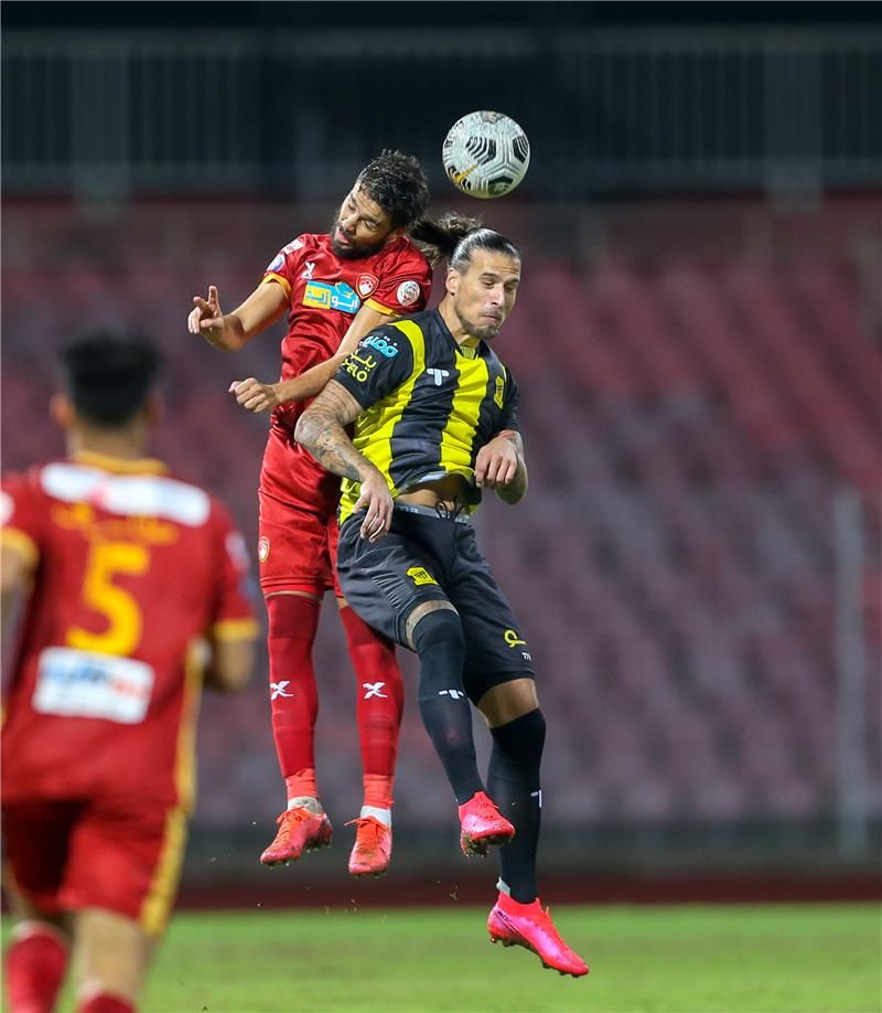 من لقاء سابق بين الاتحاد وضمك