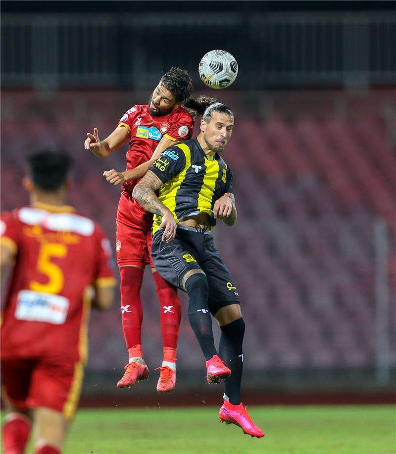 من لقاء سابق بين الاتحاد وضمك