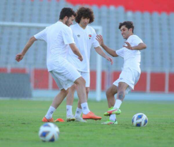 لاعبو منتخب العراق الأولمبي