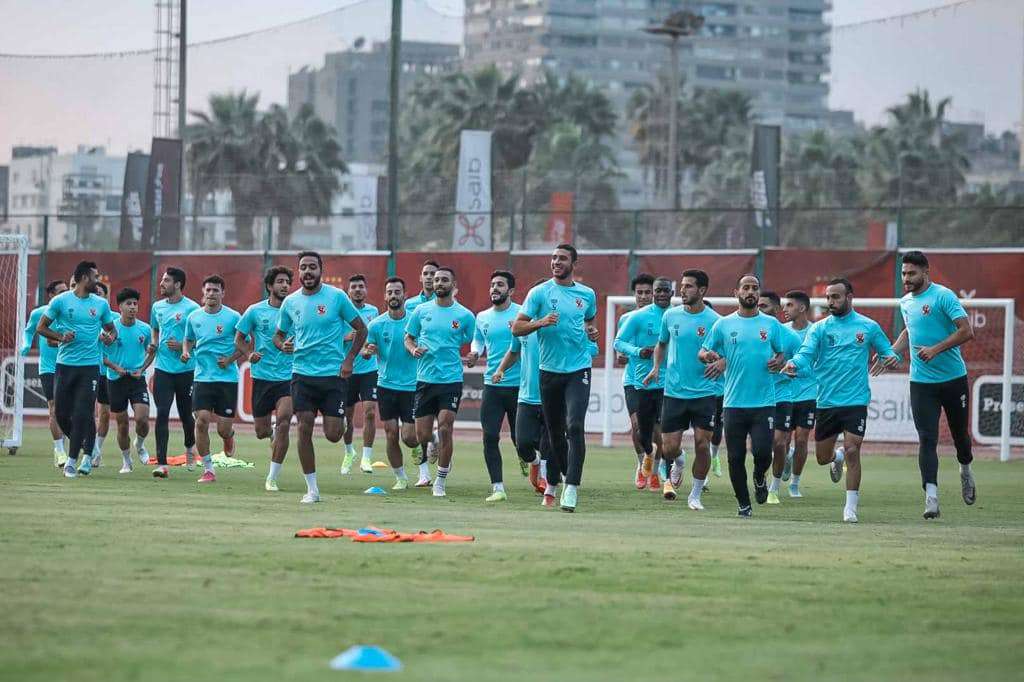 جانب من مران الأهلي اليوم