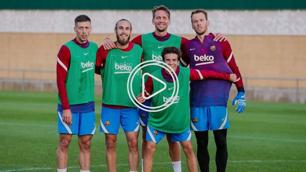 لابورتا مع المدرب المؤقت