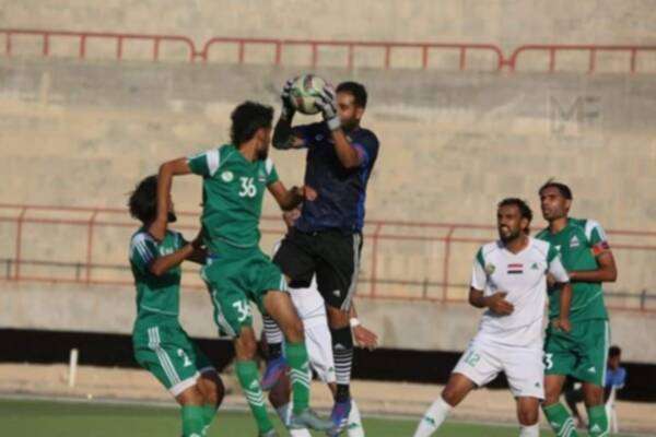 جانب من مباراة شعب إب واليرموك