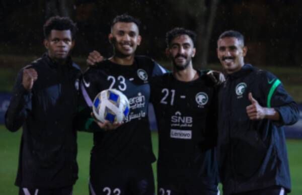 من تدريبات المنتخب السعودي