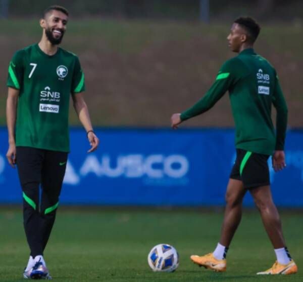 من مران المنتخب السعودي
