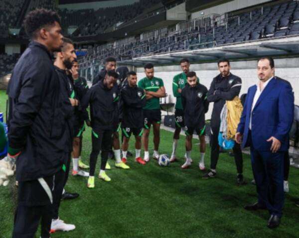 من تدريبات المنتخب السعودي