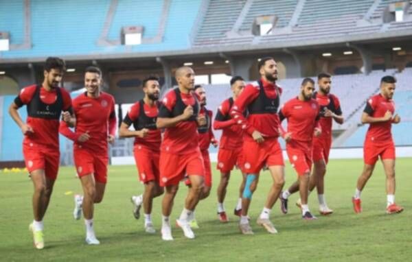 منتخب تونس في تدريبات امس 