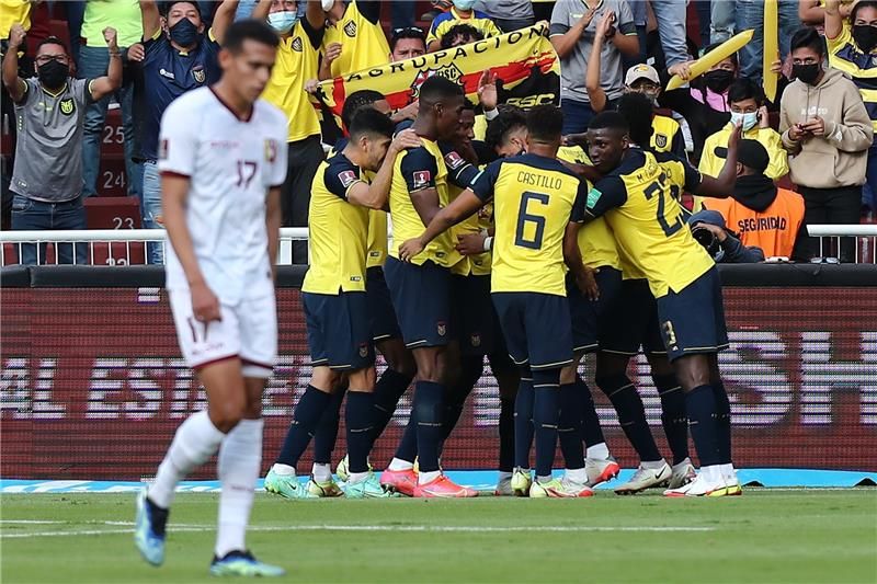 فرحة منتخب الإكوادور