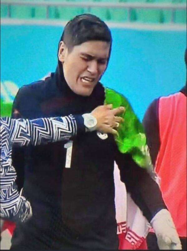 حارسة مرمى إيران