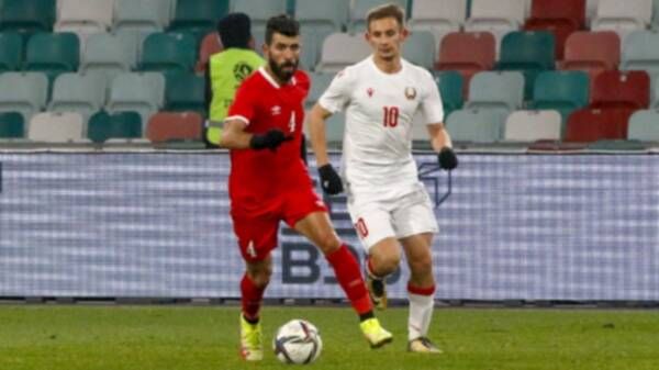 من مباراة الأردن وبيلاروسيا