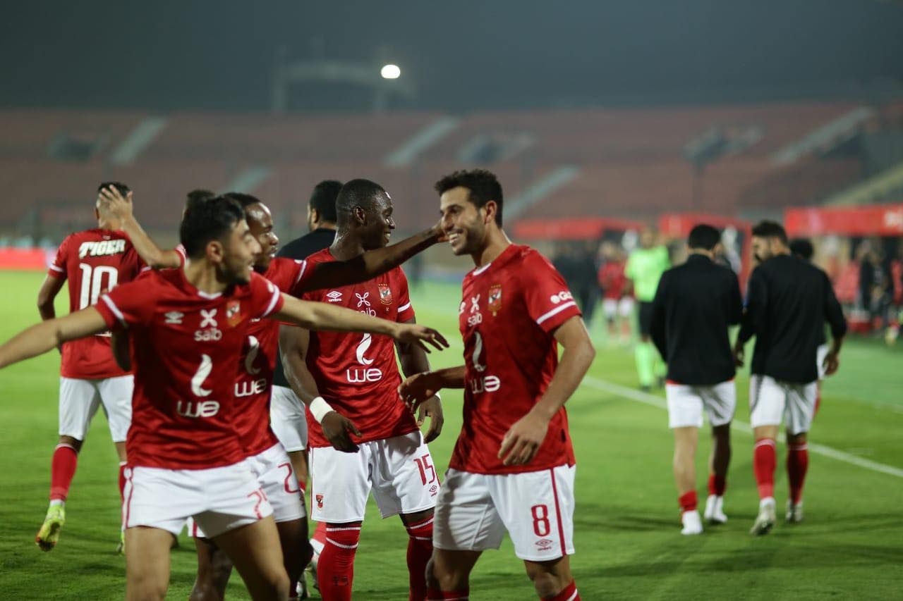 فرحة لاعبي الأهلي