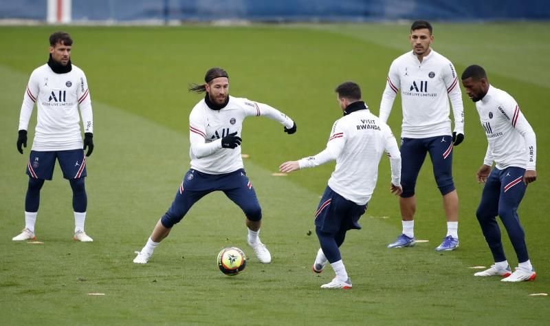 راموس في تدريبات باريس