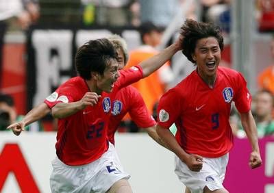 هوان فرحا بهدف الفوز لكوريا 