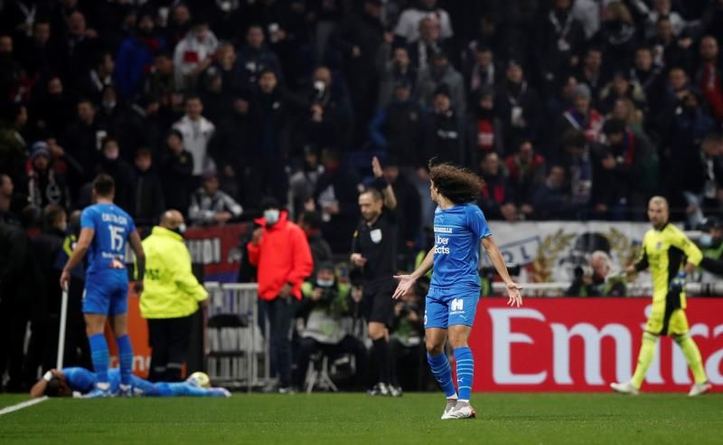 من مباراة ليون ومارسيليا 