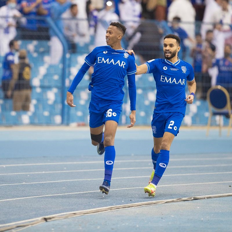فرحة لاعبي الهلال 