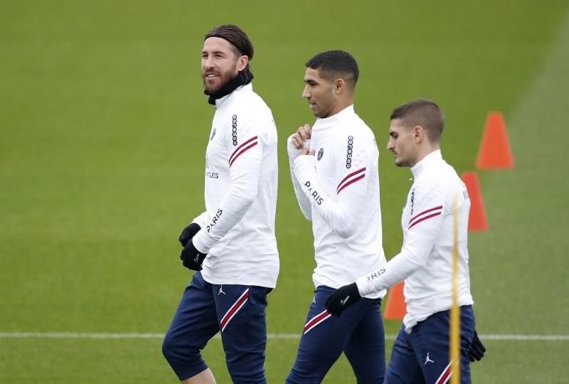 راموس مع حكيمي وفيراتي