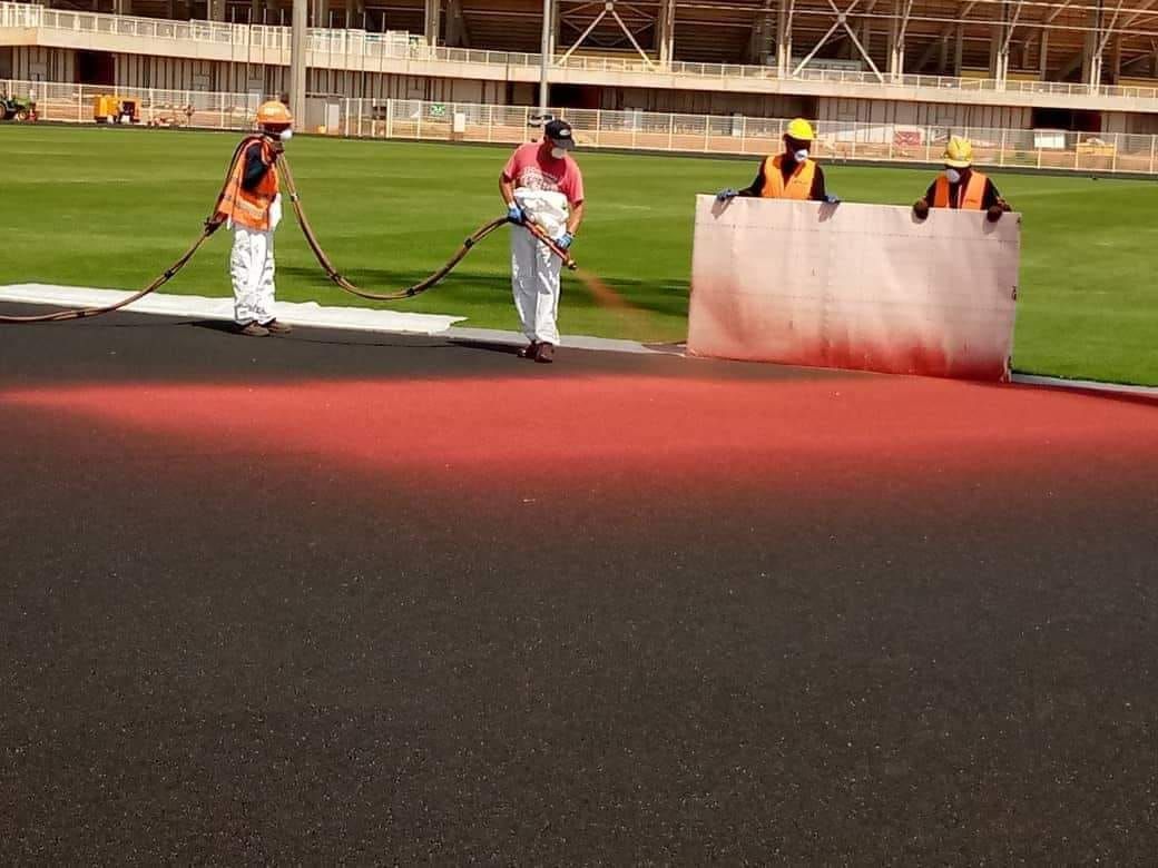 من التجهيزات للبطولة