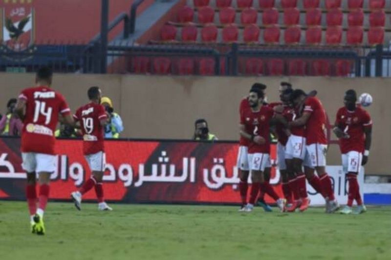 فرحة لاعبي الأهلي