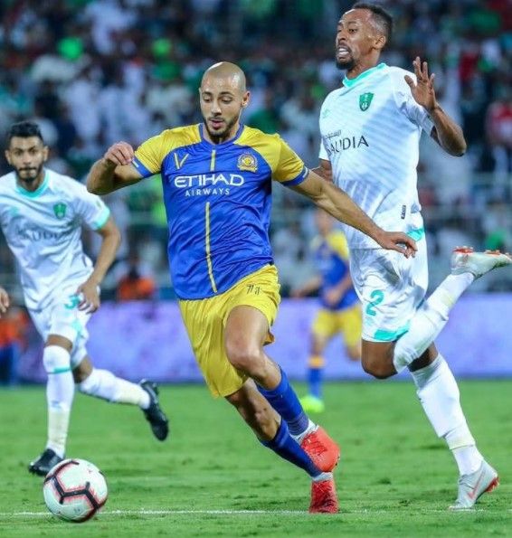 من لقاء سابق بين النصر والأهلي