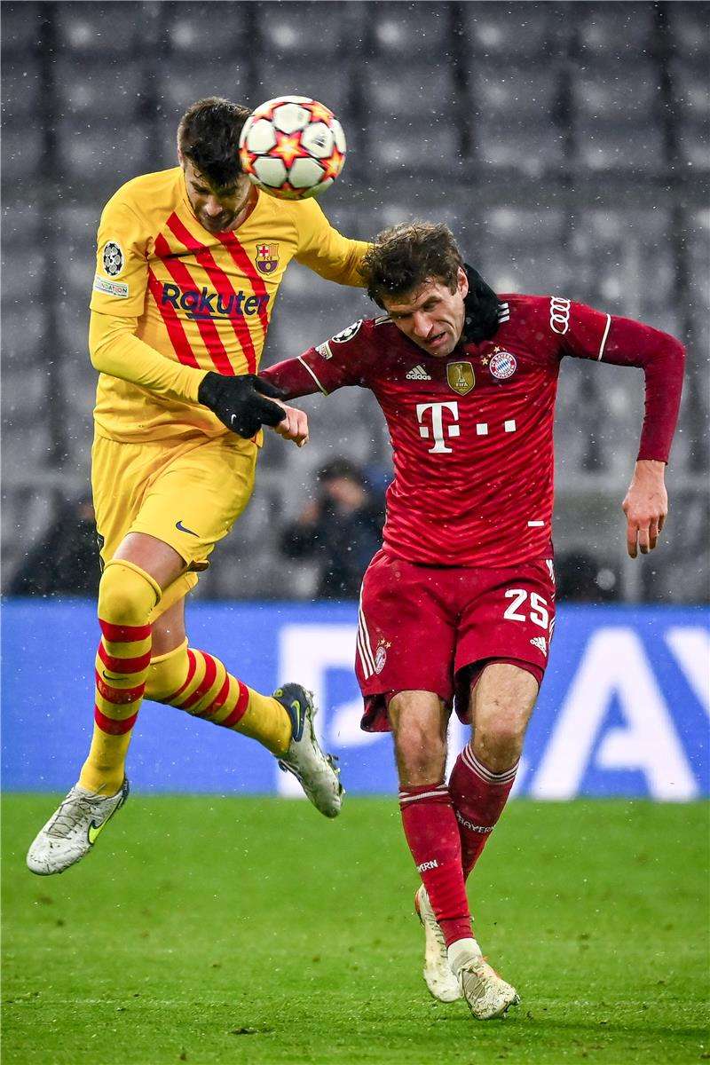 من لقاء بايرن ميونخ وبرشلونة