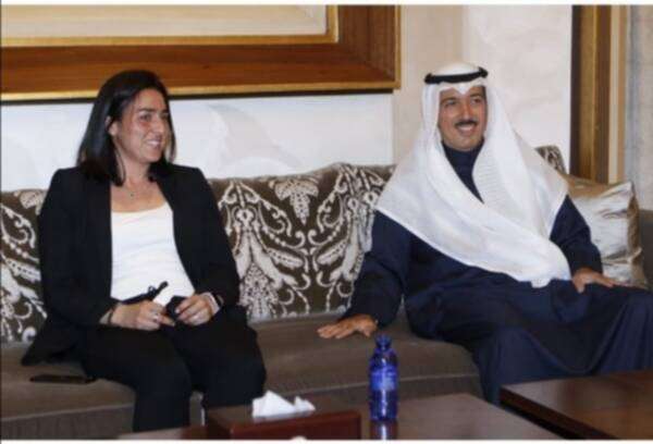 أنس جابر والشيخ أحمد الجابر العبدالله الصباح