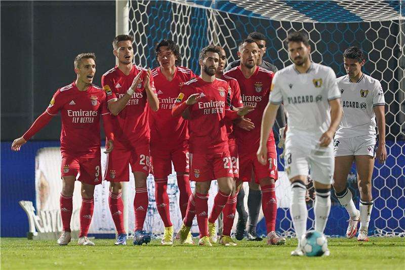 فرحة لاعبي بنفيكا