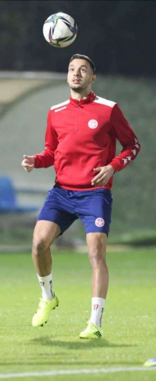 منتصر الطالبي في تدريب اليوم 