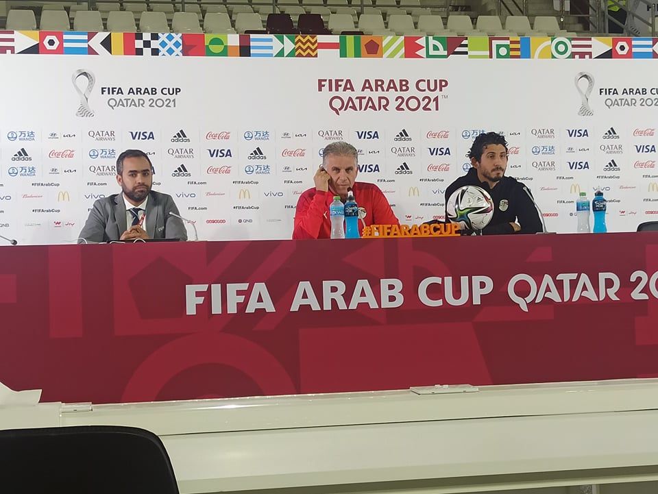 كيروش وحجازي في المؤتمر الصحفي