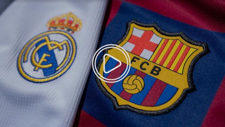 شعارا برشلونة وريال مدريد