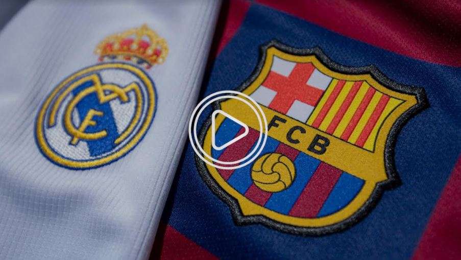 شعارا برشلونة وريال مدريد