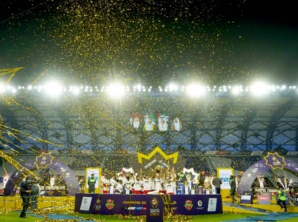 من أحد احتفالات التتويج بالسوبر