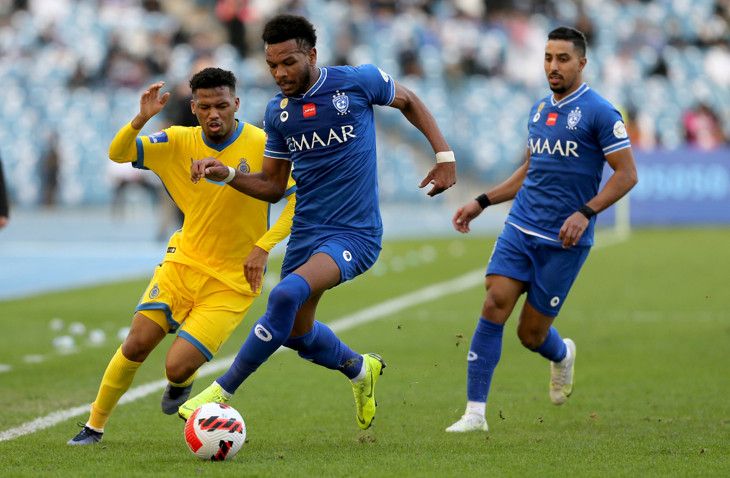 من مباراة الهلال والنصر