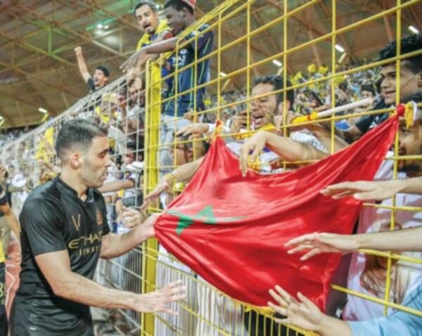 عبد الرزاق حمدالله مع جماهير الاتحاد  