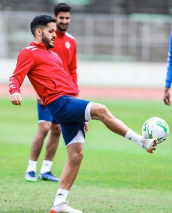وجدي كشريدة في تدريبات منتخب تونس أمس