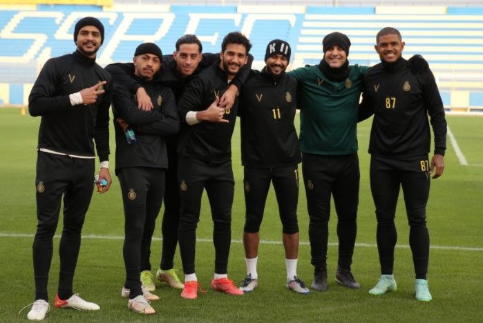 لاعبو النصر اليوم