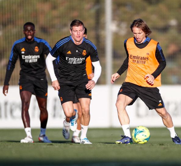 من المران (من تويتر ريال مدريد)