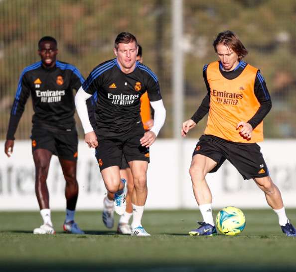 من المران (من تويتر ريال مدريد)