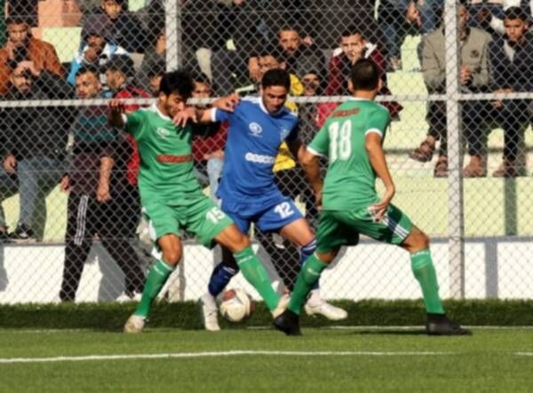 من مباراة شباب رفح والشجاعية