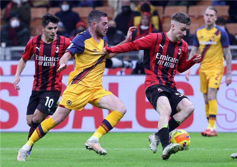 من مباراة ميلان وروما