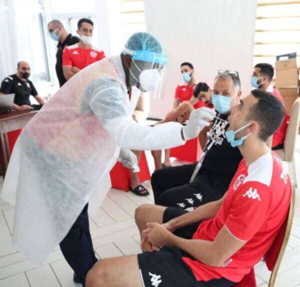 من عملية المسح للاعبي منتخب تونس 