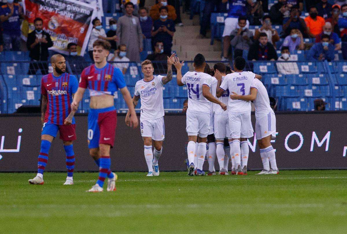 فرحة لاعبي ريال مدريد