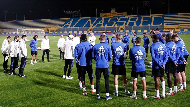 من مران الفريق (نقلا عن حساب الريال على تويتر)