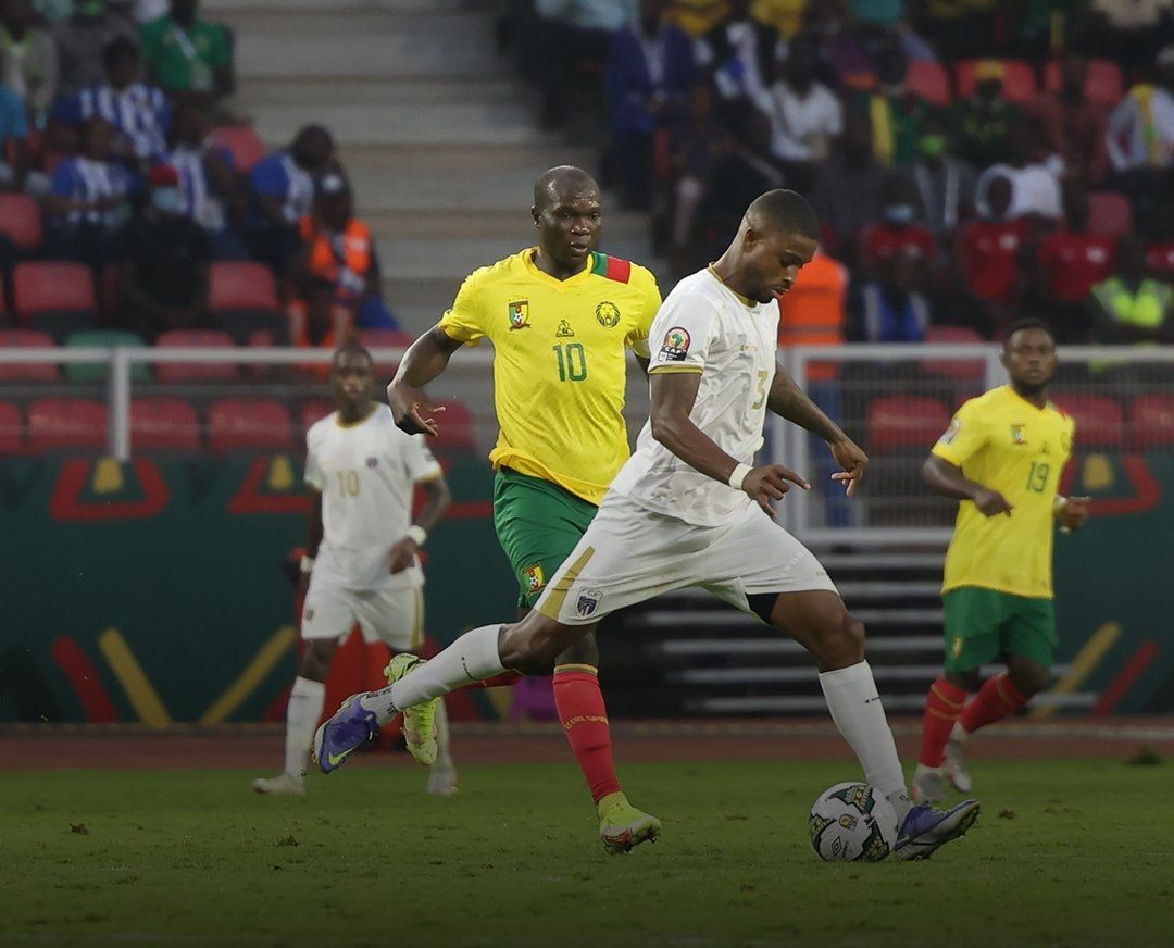 من مباراة الكاميرون و كاب فيردي ( المصدر : صفحة الكاف على تويتر )