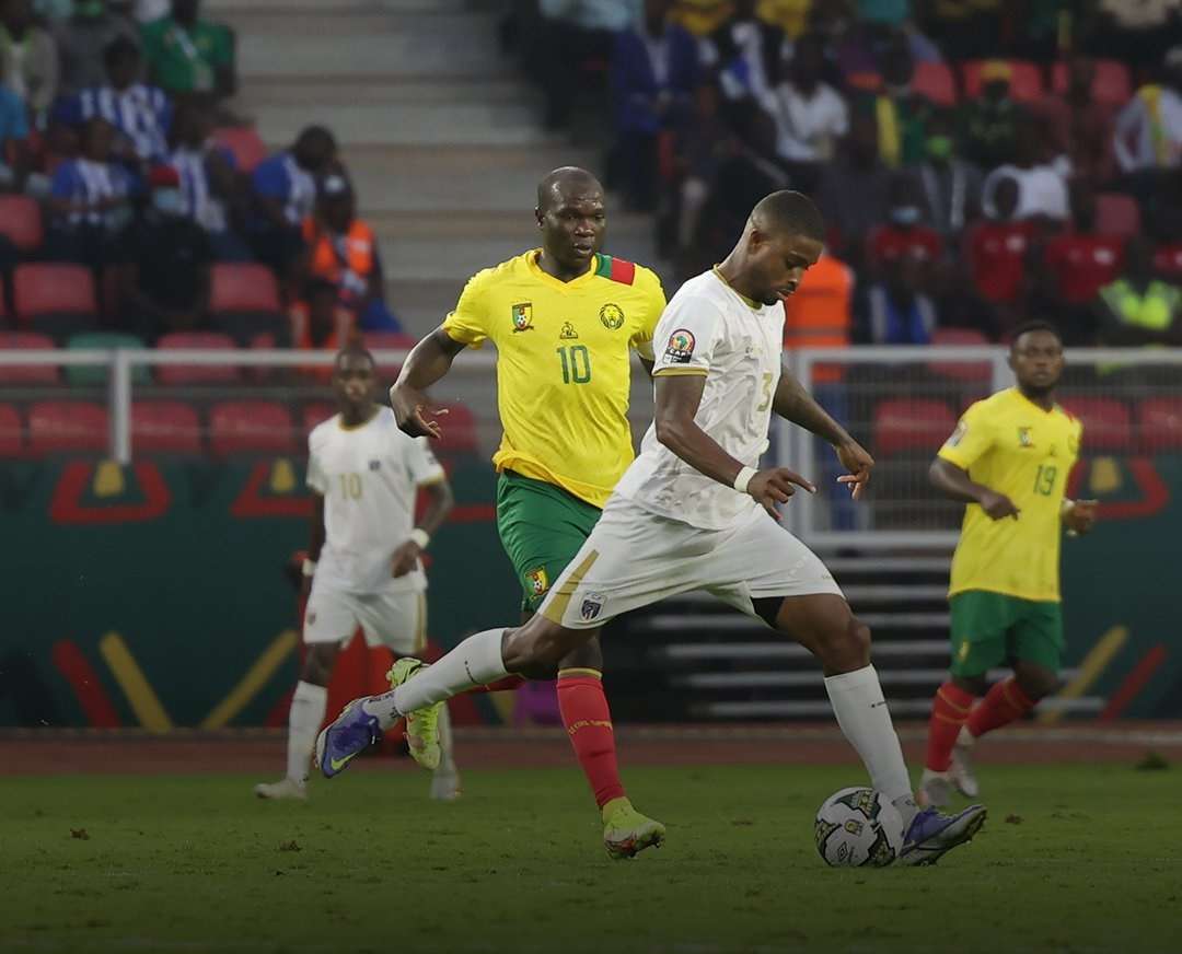 من مباراة الكاميرون و كاب فيردي ( المصدر : صفحة الكاف على تويتر )