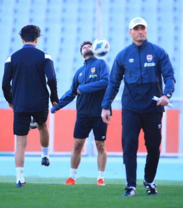 من مران المنتخب العراقي