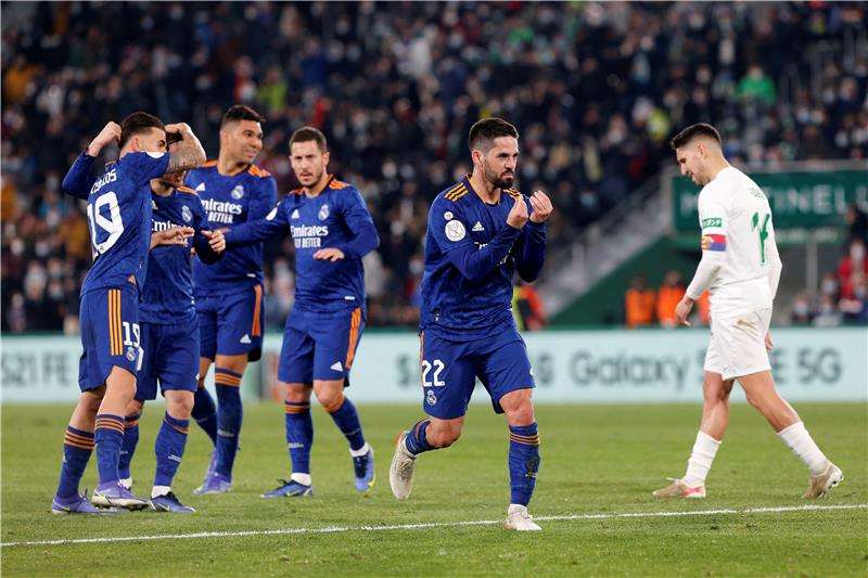 فرحة لاعبي ريال مدريد