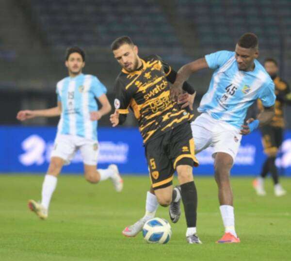 جانب من مباراة القادسية والسالمية