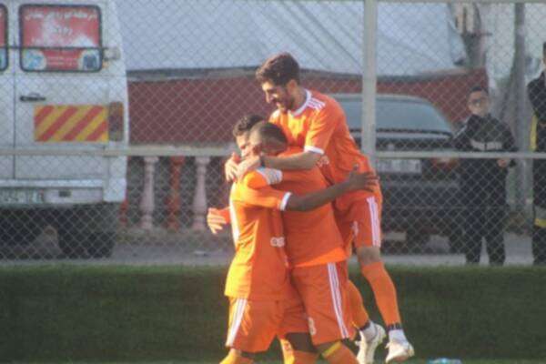 فرحة لاعبي اتحاد خانيونس