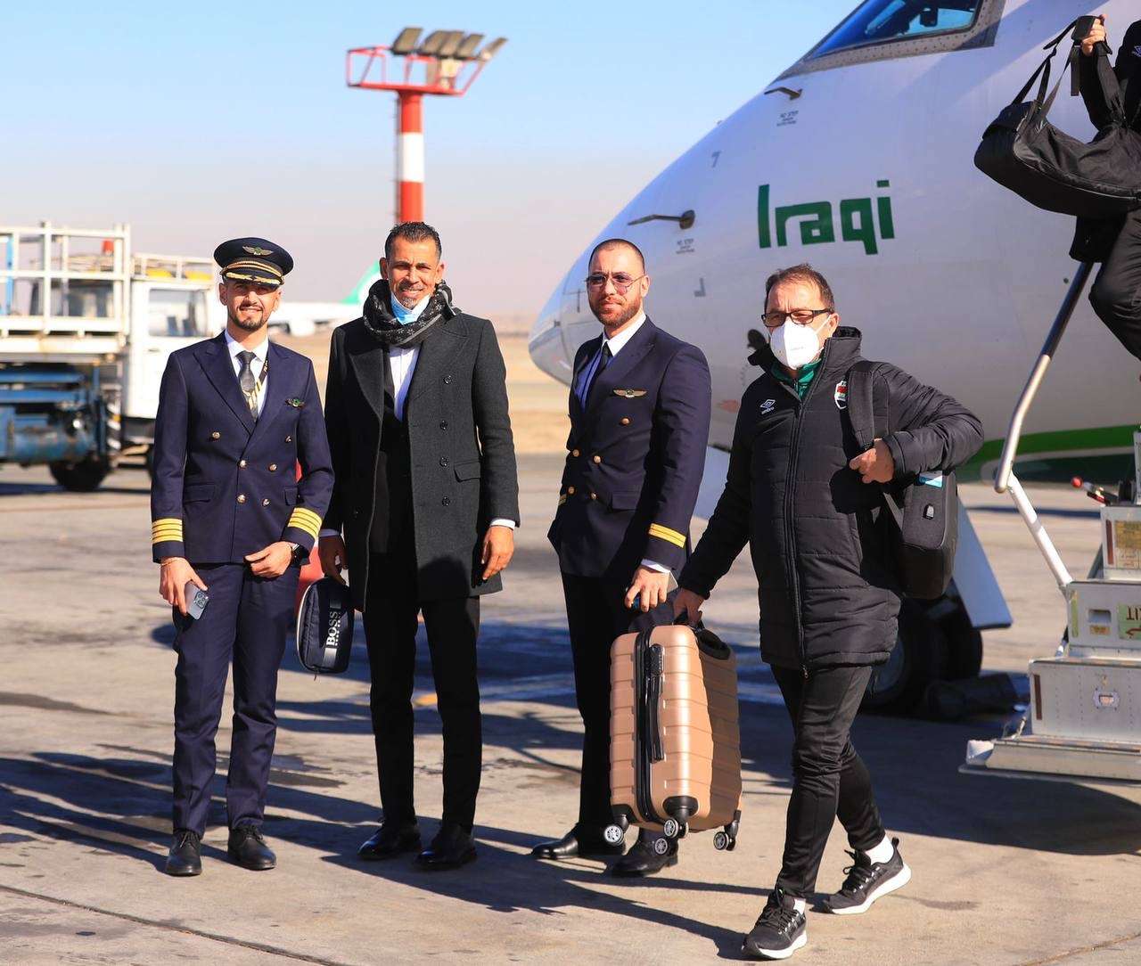 من وصول المنتخب العراقي