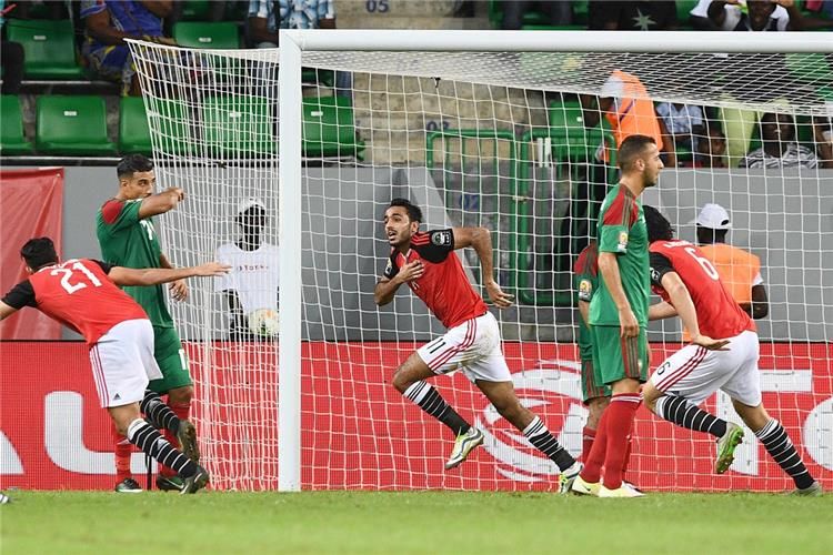 احتفال كهربا بهدفه في المغرب