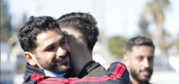 من وداع بلال العيفة للاعبي الإفريقي